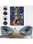 Beyaz Çerçeveli Mona Lisa Grafitti Pop Art Duvar Tablosu 7