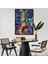 Beyaz Çerçeveli Mona Lisa Grafitti Pop Art Duvar Tablosu 8
