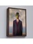 Siyah Çerçeveli Renee Magritte'in Adamın Oğlu Isimli Eseri Kanvas Tablo 3