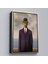 Siyah Çerçeveli Renee Magritte'in Adamın Oğlu Isimli Eseri Kanvas Tablo 4