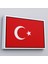 Kahverengi Çerçeveli Türk Bayrağı Dekoratif Kanvas Duvar Tablosu 4