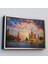 Beyaz Çerçeveli Kızıl Meydan'da Moskova Kremlin ve Aziz Vasil Katedrali Kanvas Tablosu 3