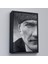 Siyah Çerçeveli Mustafa Kemal Atatürk Siyah Beyaz Tablosu 1