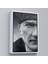 Siyah Çerçeveli Mustafa Kemal Atatürk Siyah Beyaz Tablosu 2