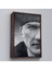 Siyah Çerçeveli Mustafa Kemal Atatürk Siyah Beyaz Tablosu 3