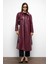 Gömlek Yaka Reglan Kol Pelerin ve Torba Cep Detaylı Deri Trençkot Bordo 6760 4