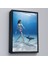 Çerçeveli Su Altında Köpek Balığı Gezdiren Kadın TABLOSU-6482 1