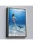 Çerçeveli Su Altında Köpek Balığı Gezdiren Kadın TABLOSU-6482 3