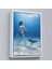 Çerçeveli Su Altında Köpek Balığı Gezdiren Kadın TABLOSU-6482 4