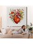 Çiçeklerle Çevrili Kalp Tablosu - Doktor HEDIYESI-8326 7