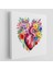 Çiçeklerle Çevrili Kalp Tablosu - Doktor HEDIYESI-8325 1