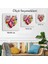 Çiçeklerle Çevrili Kalp Tablosu - Doktor HEDIYESI-8325 3