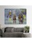 Eski Şehir ve At Arabası Yağlıboya Görünüm Dekoratif Kanvas Duvar TABLOSU-3573 2