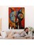 Pablo Picasso Tarzı - Soyut Renkli Kedi TABLO-7371 7