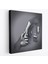 Metalik Efektli 3D Kanvas Poster, Modern Duvar Dekoru, Gümüş Kanvas TABLO-5357 1