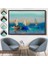 Çerçeveli Soyut Modern Sanat Yağlıboya Görünüm Dekoratif Kanvas Duvar TABLOSU-3589 7
