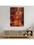 Platonik Aşkın Tavrı Sigarasını Yanan Bir Kalpten Yakan Kadın Kanvas TABLO-5247 7