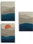 Dağ ve Deniz Temalı Dekoratif Duvar Tablosu Üçlü SET-EB-101 1