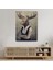 Geyik Kafalı Insan Kanvas TABLO-4984 7