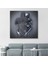 Kanvas Tablo Gri ve Gümüş Duvar Dekoru, Metalik Efektli Kanvas TABLO-5356 2