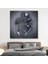 Kanvas Tablo Gri ve Gümüş Duvar Dekoru, Metalik Efektli Kanvas TABLO-5356 7