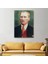 Atatürk Portre Tablosu Mustafa Kemal Atatürk Dikdörtgen Dekoratif Kanvas Tablo-Cs-69 2