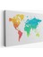 Dünya Haritası Dekoratif Kanvas Tablo 1108 1