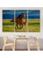 At ve Tay Manzaralı Dekoratif Kanvas Tablo 1173 3