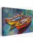 Okyanus Üzerinde Gün Batımı Tekne ve Deniz Kanvas Duvar TABLOSU-1194 1