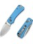 Baby Banter 2 Thumb Stud & Crossbar Lock Knife Blue Aluminum Handle Çakı 2