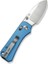 Baby Banter 2 Thumb Stud & Crossbar Lock Knife Blue Aluminum Handle Çakı 3