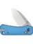 Baby Banter 2 Thumb Stud & Crossbar Lock Knife Blue Aluminum Handle Çakı 4