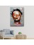 Fırça Darbesi Insan Yüzü Kanvas Tablo, Soyut Kadın Yüzü Portresi Kanvas TABLO-5210 7