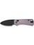 Baby Banter 2 Thumb Stud & Crossbar Lock Knife Purple Aluminum Handle Black Stonewashed Çakı 1