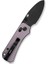 Baby Banter 2 Thumb Stud & Crossbar Lock Knife Purple Aluminum Handle Black Stonewashed Çakı 3