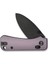 Baby Banter 2 Thumb Stud & Crossbar Lock Knife Purple Aluminum Handle Black Stonewashed Çakı 4