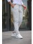 Erkek Beli Bağcıklı Duble Paça Örme Pamuklu Kumaş Jogger Pantolon 2