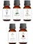 5li Bitkisel Set Uçucu Koku Yağı Difüzör Esansı Buhurdanlık Yağı Gül Lavanta Yasemin Niaouli Biberiye 5X10ML 1
