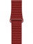 Watch Ultra 49MM Kordon Uyumlu Krd-09 Deri Lop Strap Kayış Xemu - Kırmızı 5