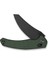 Sixgill Thumb Stud & Crossbar Lock Knife Black Stonewashed Green Micarta Handle Çakı 4