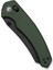 Sixgill Thumb Stud & Crossbar Lock Knife Black Stonewashed Green Micarta Handle Çakı 5