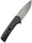 Conspirator Flipper & Button Lock Knife Black Micarta Handle 3