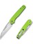 Guile Front Flipper & Thumb Hole Knife Green G10 Handle Satin Finished Çakı 2