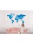 Alndrs Collection V2 Mavi Ingilizce Dünya Haritası Duvar Kağıdı -1051 3