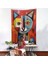 Pablo Picasso Tarzı - Soyut Renkli Kedi Duvar ÖRTÜSÜ-7372 8