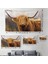 Amerikan Yayla Ineği Kanvas Duvar ÖRTÜSÜ-HALISI-5156 3