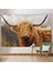 Amerikan Yayla Ineği Kanvas Duvar ÖRTÜSÜ-HALISI-5156 6