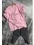 Fiyonk Desenli Kız Çocuk Pembe Renk Taytlı Takım 4
