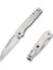 Guile Front Flipper & Thumb Hole Knife Ivory G10 Handle Satin Finished Çakı 2