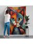 Pablo Picasso Tarzı - Soyut Renkli Kedi Duvar ÖRTÜSÜ-7375 3